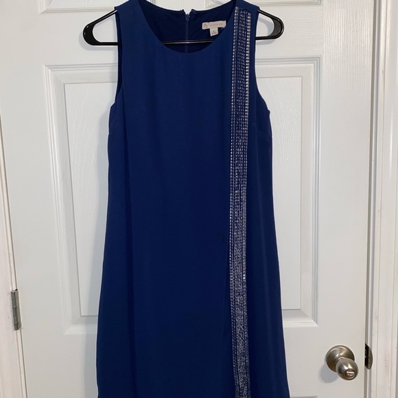 Robe Collection Dressbarn Femme Bleu Nuit Taille 14 - Sans Manches, Fermeture Zip - Neuf Sans étiquette